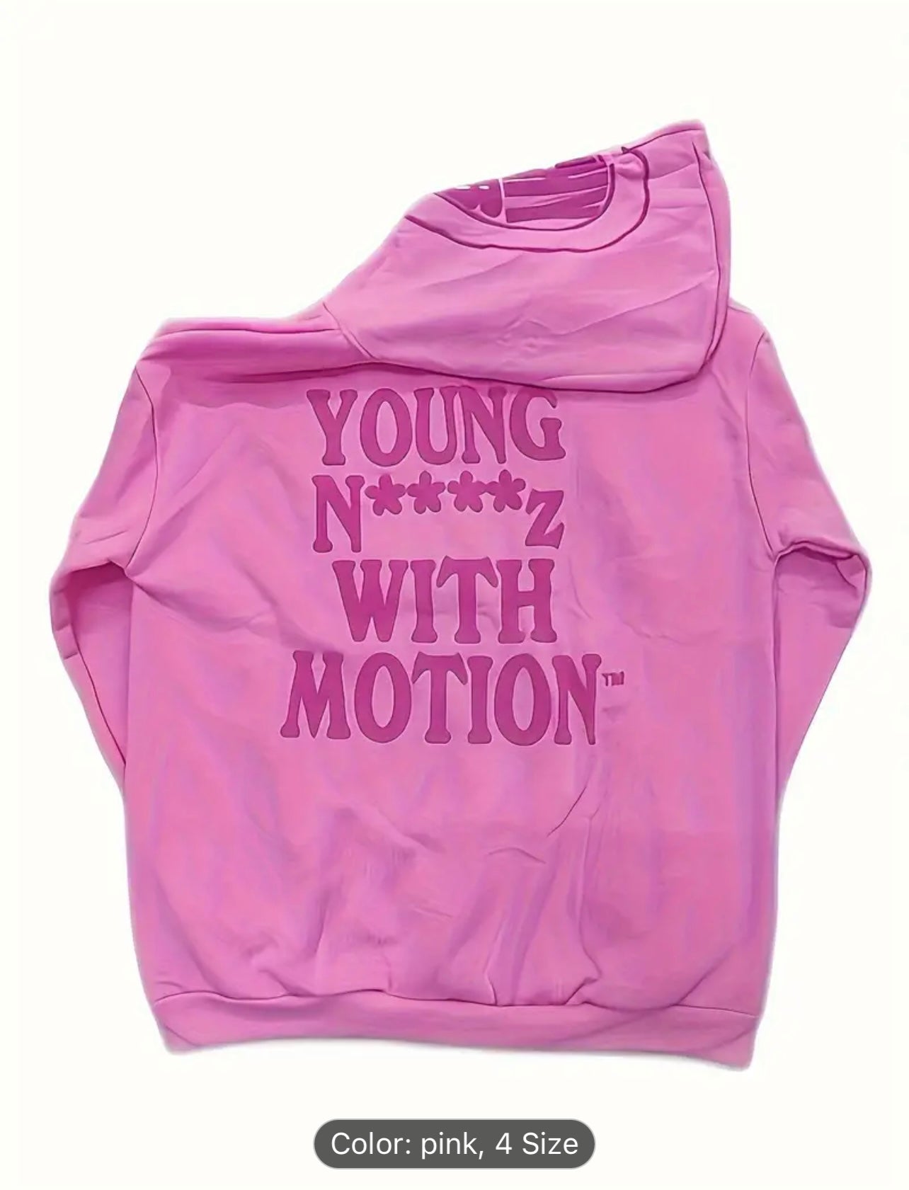 Full zip-up Hoodie, Young N****z With Motion
